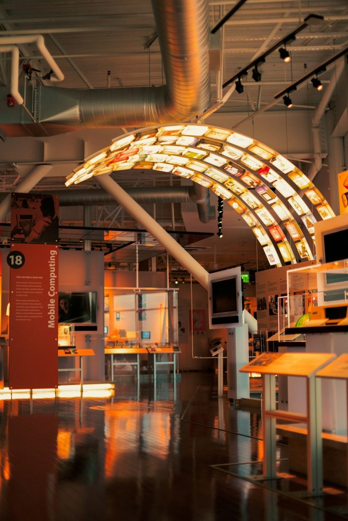 Software box arch at the Computer History Museum. Mountain View, CA. June 2024